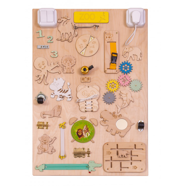 Manipulačná doska/Activity board – ZOO zvieratká